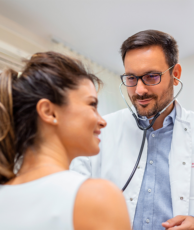 Consulta médica na Clínica da Cidade