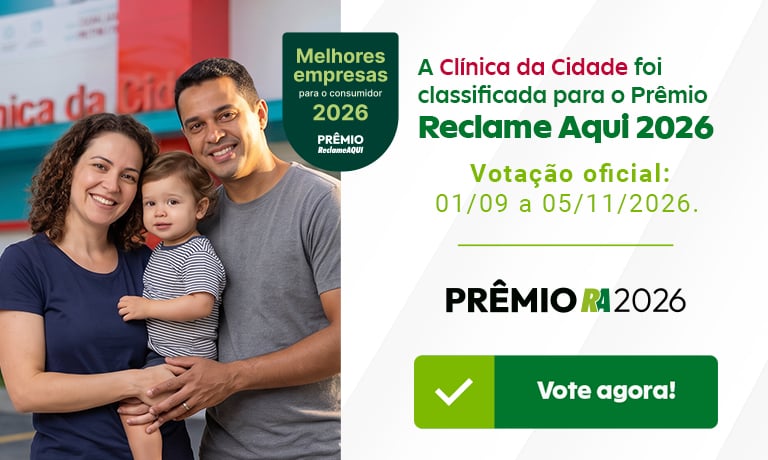 Vote na Clínica da Cidade no Prêmio Reclame Aqui